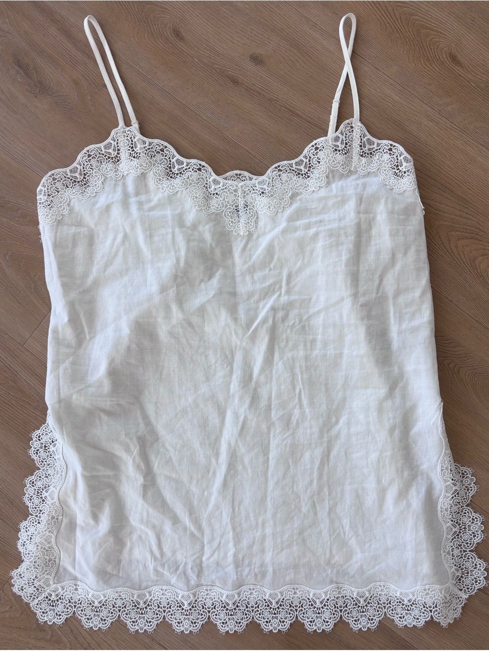 GAP Linen & Lace Tank Top Size Tall Large